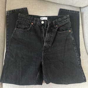 Black denim Zara jeans
